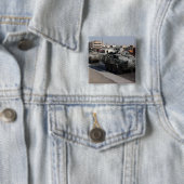 Badge Carré 5 Cm patrouille des soldats (En situation)