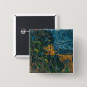 Badge Carré 5 Cm Paul Cezanne - Château Noir (Devant & derrière)