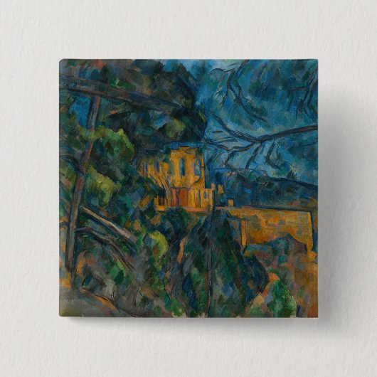 Badge Carré 5 Cm Paul Cezanne - Château Noir (Devant)