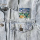 Badge Carré 5 Cm Paul Cezanne | Mont Sainte-Victoire, 1900 (En situation)