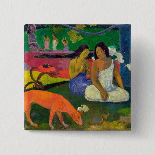 Badge Carré 5 Cm Paul Gauguin | Arearea, 1892 (Devant)