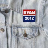 Badge Carré 5 Cm Paul Ryan 2012 (En situation)