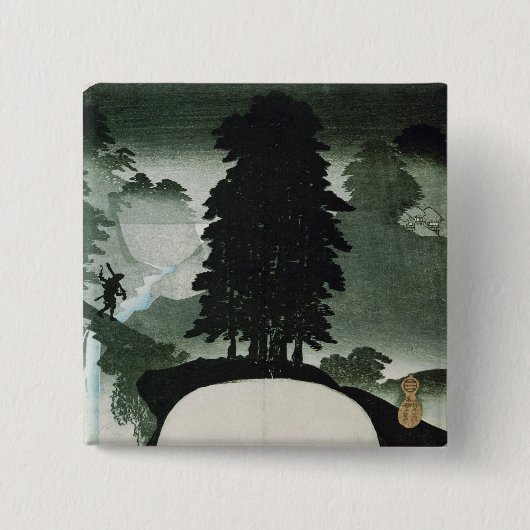 Badge Carré 5 Cm Paysage (Devant)
