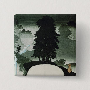 Badge Carré 5 Cm Paysage