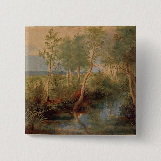 Badge Carré 5 Cm Paysage 2 (Devant)