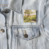 Badge Carré 5 Cm Paysage 3 (En situation)
