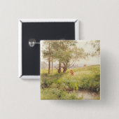 Badge Carré 5 Cm Paysage 3 (Devant & derrière)