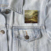 Badge Carré 5 Cm Paysage 3 (En situation)