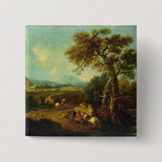 Badge Carré 5 Cm Paysage 4 (Devant)