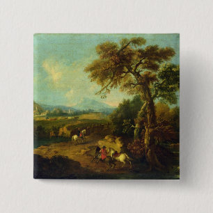 Badge Carré 5 Cm Paysage 4