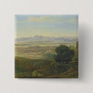 Badge Carré 5 Cm Paysage de la Campanie