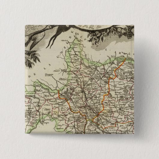 Badge Carré 5 Cm Paysages de produits (Devant)