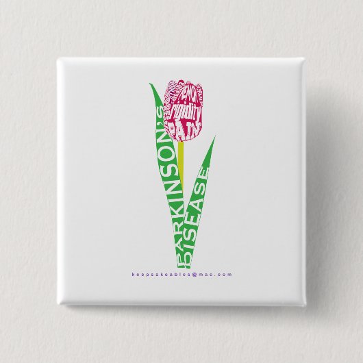 Badge Carré 5 Cm PD Wordy Tulip (Devant)
