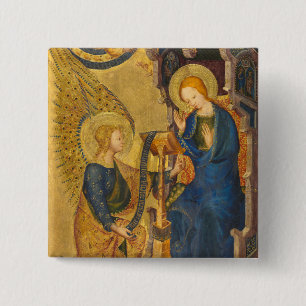 Badge Carré 5 Cm Peinture de Gabriel et Marie