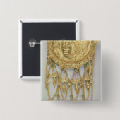 Badge Carré 5 Cm Pendentif avec la tête d'Athéna Parthenos (Devant & derrière)