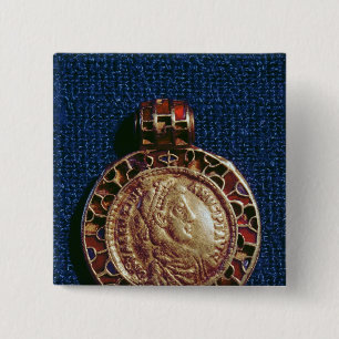 Badge Carré 5 Cm Pendentif d'or sous forme de pièce de monnaie