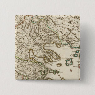 Badge Carré 5 Cm Péninsule balkanique, Grèce, Macédoine 2
