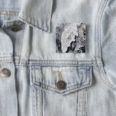 Badge Carré 5 Cm Péninsule du Kamchatka, Russie orientale (En situation)