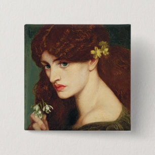 Badge Carré 5 Cm Perce-neiges, 1873 (huile sur la toile)