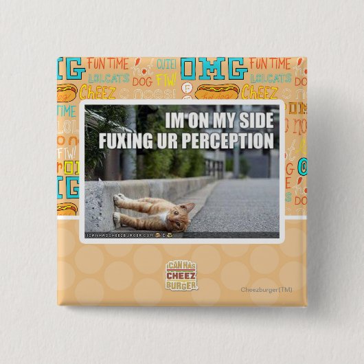 Badge Carré 5 Cm Perception de Fuxing Ur (Devant)