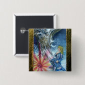 BADGE CARRÉ 5 CM PERCEVATION ET VISION DU SAINT-GRAIL (Devant & derrière)