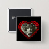 Badge Carré 5 Cm Perfect Heart Photo Frame Modèle (Devant & derrière)