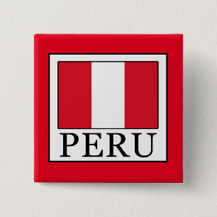 Badge Carré 5 Cm Pérou