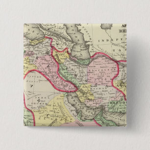 Badge Carré 5 Cm Perse, Arabie, Turquie, Afghanistan, Bélarus