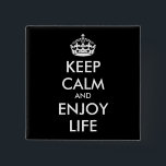 Badge Carré 5 Cm Personalisé TENEZ BON ET PROFITEZ DE LA VIE<br><div class="desc">Personalisé TENEZ BON ET PROFITEZ DE LA VIE</div>