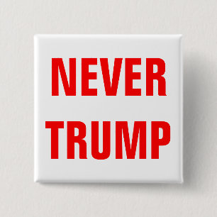 Badge Carré 5 Cm Personnalisable JAMAIS TRUMP Pour Président 2016