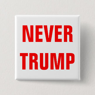 Badge Carré 5 Cm Personnalisable JAMAIS TRUMP Pour Président 2016