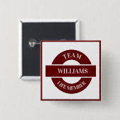 Badge Carré 5 Cm Personnalisé (Devant & derrière)