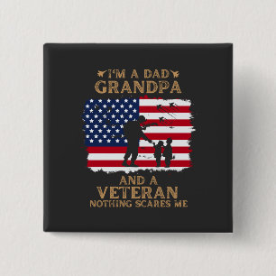 Badge Carré 5 Cm Personnaliser ce design : je suis un grand-père pa