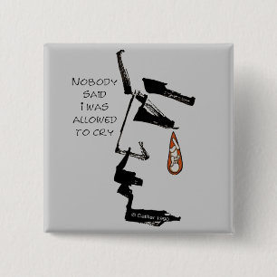 Badge Carré 5 Cm Perte de goutte d'eau de bébé