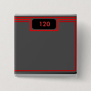 Badge Carré 5 Cm Pesez dedans, 120