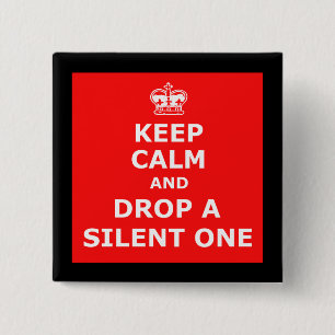 Badge Carré 5 Cm Pet drôle