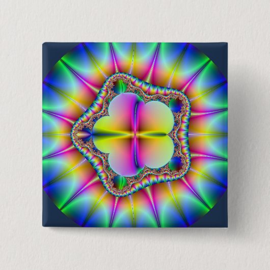 Badge Carré 5 Cm Petals2 (Devant)