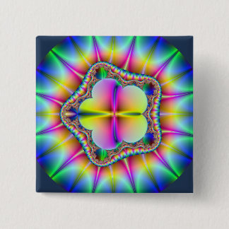 Badge Carré 5 Cm Petals2