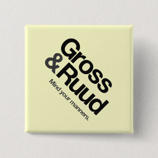 Badge Carré 5 Cm Peter et bouton de diamant de la lune de miel