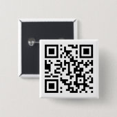 Badge Carré 5 Cm Petit, 1 bouton rond de pouce de ¼ (Devant & derrière)