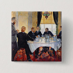 Badge Carré 5 Cm Petit déjeuner chez Blankenberghe