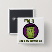 Badge Carré 5 Cm Petit Monster Halloween Tshirts et cadeaux (Devant & derrière)