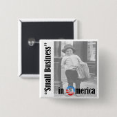 Badge Carré 5 Cm Petite entreprise (Devant & derrière)