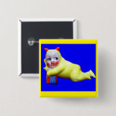 Badge Carré 5 Cm petite imp (Devant & derrière)