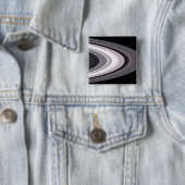 Badge Carré 5 Cm Petites particules dans SaturnĂ`s bagues (En situation)