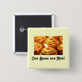 Badge Carré 5 Cm Petits pains chauds (Devant & derrière)