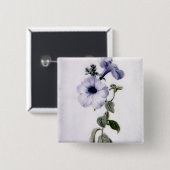 Badge Carré 5 Cm Pétunia (Devant & derrière)