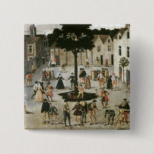 Badge Carré 5 Cm Peut l'arbre