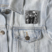 Badge Carré 5 Cm Phaedra, Theseus et Hippolytus (En situation)