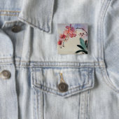 Badge Carré 5 Cm Phalaenopsis (En situation)